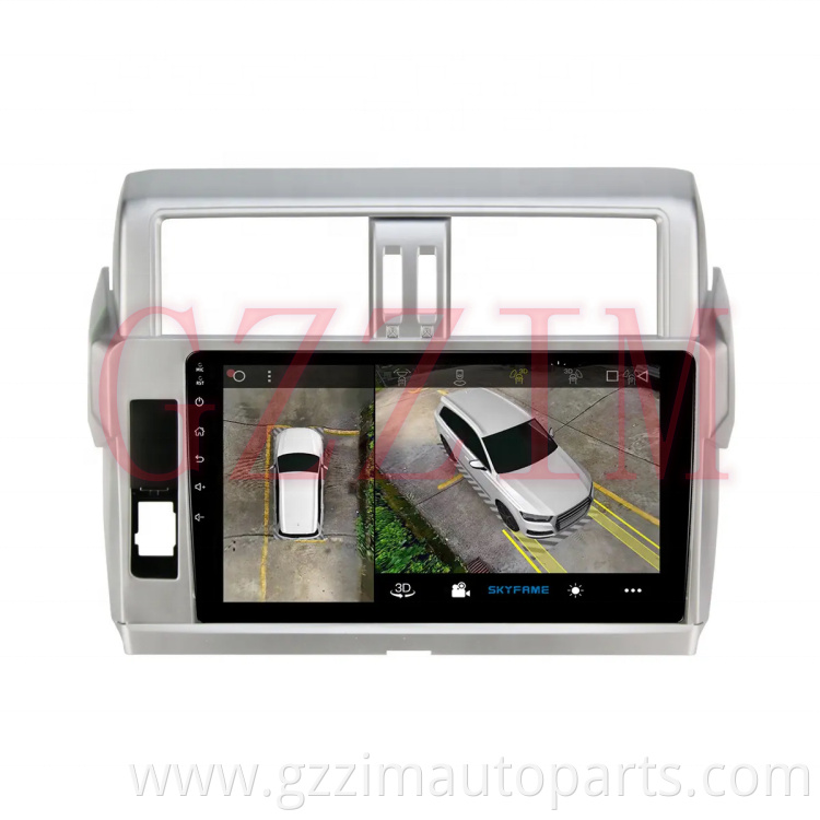 Car Auto Parts Plastic Navigation 12.3'' 1920*720 Android 10 Car DVD Player For FJ150 2014-2017